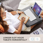 HUANUO Laptop Lap Desk with Cushion, Fit up to 15.6" Laptop, Gray - Image 5