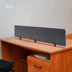 Desk Divider Privacy Panel, 60 inch Office Partition Screen, 15mm Thick Polyester Fiber Soundproof Barrier, Drill-Free Desktop Divider for Workstation Study Library Classroom, Anthracite Grey - Image 7