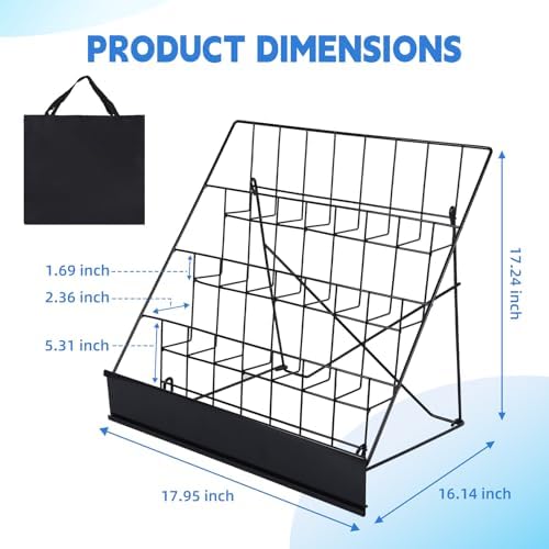 Book Display Rack with Storage Bag for Library Classroom - Image 2