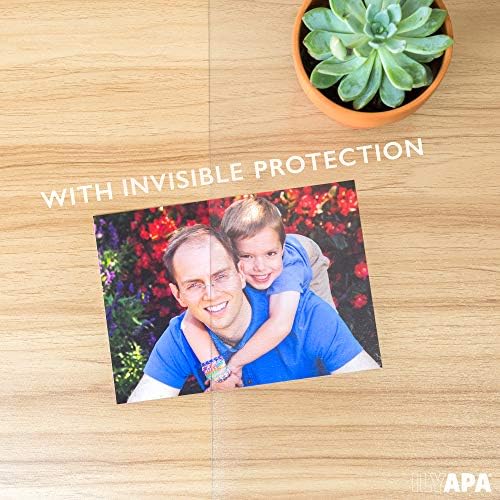 Ilyapa Clear Textured Office Desk Mat, 47x23 Inch - Plastic, Anti-Slip - Image 4