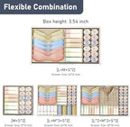 DIMJ Drawer Organizer Clothes, 26 Pack Dresser Organizer, Foldable Closet Organizers and Storage, Fabric Dresser Bins, Drawer Dividers for Nursery, Baby Clothes, Underwears, Sock,Beige - Image 4