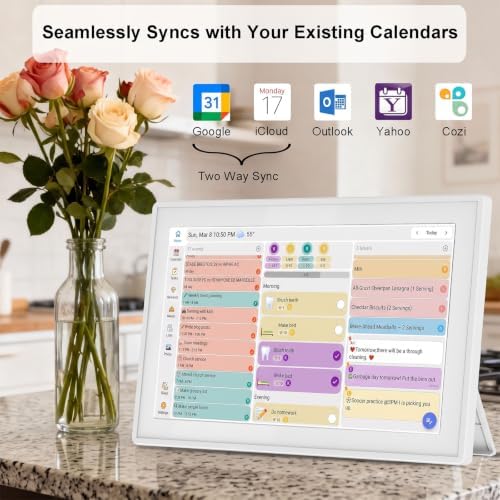 Digital Calendar 10.1 Inch Wall Plan Touch Screen WiFi picture esay to use - Image 2
