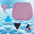Skechers Seat Cushion Premium Gel & Memory Foam-Office Chair Cushion for Tailbone Pain Relief,Butt Pillow for Office Chair,Car seat Cushion,Long Sitting Office Workers,and Car Drivers,Purple - Image 3