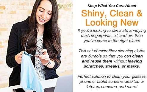 Elite Tech Gear The Most Amazing Microfiber Cleaning Cloths - Perfect for Cleaning Eyeglasses and All Electronic Device Screens, & Delicate Surfaces - Image 7