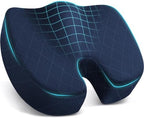 TushGuard Seat Cushion - for Office Chair, Car Seat, Airplane, Bleacher - Sciatica & Coccyx Pain Relief Desk Chair Cushion for Long Sitting Office Workers, Car Drivers(Blue,X-Large) by TushGuardSeatCushonsPillows