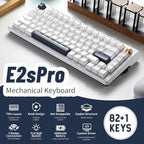 Hexgears 75% Wireless Mechanical Keyboard with Knob, Hot Swappable Creamy Keyboard with Wrist Rest, Pre-lubed Linear Switches, 2.4GHz/Type-C/BT5.0, RGB Backlit Gaming Keyboards for Win/Mac (White) - Image 2