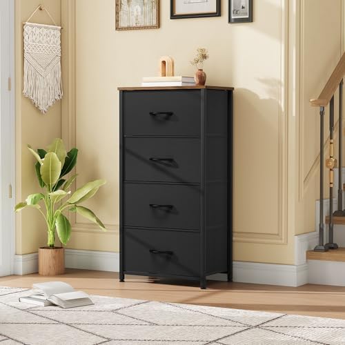 DWVO Dresser with 4 Drawers - Fabric Storage Tower - Image 2