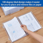 6 Pack A4 Paper Storage Box, 8.5 x 11 Project Case for US letter, Thick Scrapbook Storage Box Craft Storage Box Art Supplies Storage and Organization, Board Game Storage and Organizers - Image 7