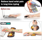 Large Gaming Mouse Pad+ Keyboard Wrist Rest Set, Ergonomics Memory Foam Mouse Mat Wrist Rest Support, Waterproof Extended Mousepad 31.5x11.8in, Colorful Tree of Life and Elephant Desk Pad - Image 5