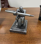 Executive Kneeling Knight Pen Holder with Pen - Unique Office Gifts - Image 2
