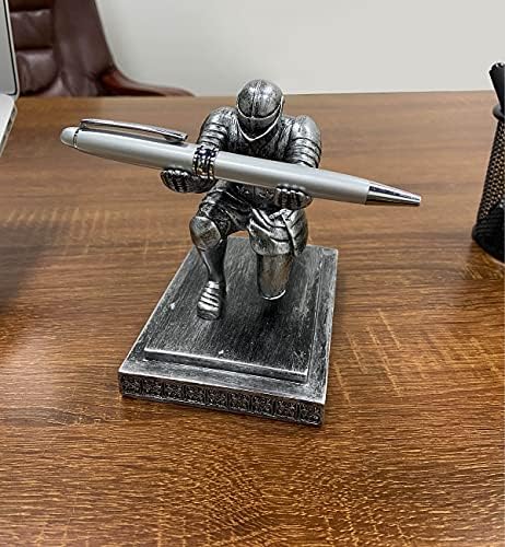 Executive Kneeling Knight Pen Holder with Pen - Unique Office Gifts - Image 2