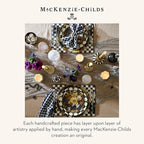 MACKENZIE-CHILDS Cork-Back Placemat Set, Black-and-White Courtly Check - Image 6