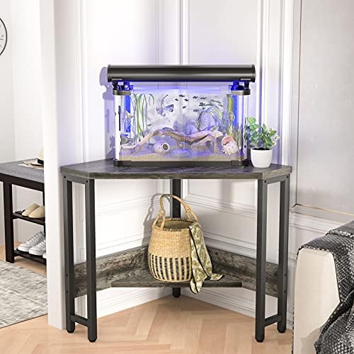 Armocity Corner Desk Small Desk with Outlets Corner Table for Small Space, Computer Desk with USB Ports Triangle Desk with Storage for Home Office, Workstation, Living Room, Bedroom, Oak - Image 2