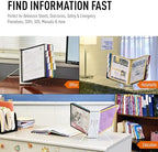 Durable Desktop Reference System, 10 Double-Sided Panels, Assorted Colors - Image 3