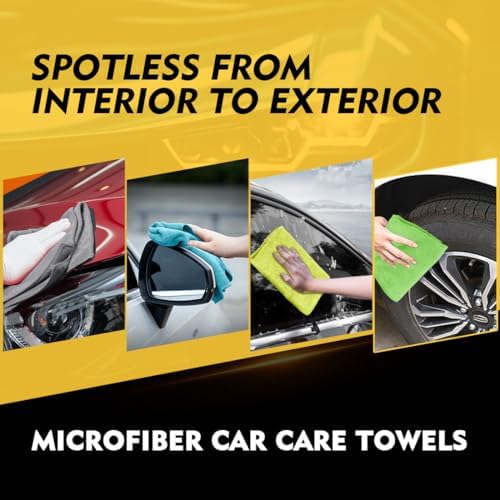 HOMEXCEL Microfiber Cleaning Cloth 150 Pack, 12.5 x 12.5 inch Microfiber Towels for Cars, Ultra Absorbent Car Washing Cloth, Lint Streak Free Cleaning Rags for Car, Kitchen, and Window, Multicolor - Image 5