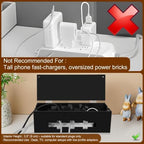 Cable Management Box with Magnetic Lock, Cord Organizer for Desk - Image 3