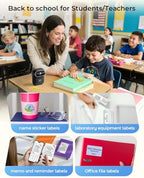 Phomemo M110 Label Makers, Portable Bluetooth Thermal Printer with Display - Image 4