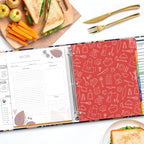 Recipe Binder 8.5x11 3 Ring with Plastic Sleeves, Blank Recipe Book Binder - Image 5