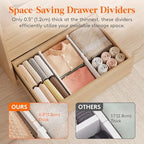 Lifewit 8" Tall Drawer Dividers, Adjustable Deep Drawer Organizer Clothes - Image 5