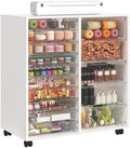 WOPITUES Mobile Storage Cabinet with 15 Clear Drawers, Modern White by WOPITUESOfficial