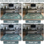 36"x60" Office Chair Mat for Hardwood Floor, Non-Slip Washable Turquoise - Image 6