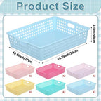 12 Pack Turn‑In Paper Trays for Classroom, Pastel - Image 2
