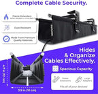 Ascrono Original Under Desk Cable Management Tray, Black, 40.6" - Image 6