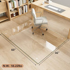 46" x 60" Tempered Glass Chair Mat for Carpet & Hard Floors - Image 4