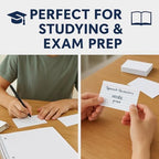 WritePads Index Cards Bulk, 2400 Flash Cards (24 Packs of 100), Wide Ruled Notecard, Blank Back Note Cards, Lined Flashcards for Studying School Home and Office, Made in USA (4x6) - Image 4