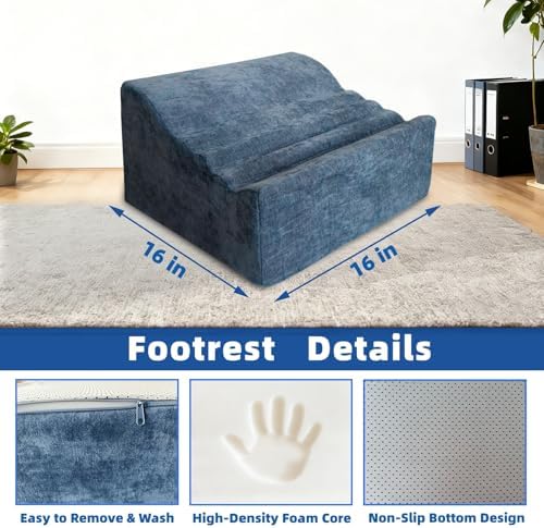 Under Desk Footrest, Multi-Functional Footrest with Portable Handle - Image 2