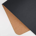 Ruby Lil Natural Cork & Leather Desk Writing Mat, Dual Use Desk Matt for Desktop,Multifunctional Office Desk Pad, PU Leather Mouse Pad,Black,47"x 24" by RubyLil