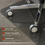 Azadx Heavy Duty Office Chair Mat for Carpet 36" x 48" Hard Material - Image 6