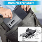 AboveTEK Business Kiosk Aluminum Tablet iPad Stand, 360° Swivel Tablet & Phone Holders for Any 4"-15.6" Display Tablets/Cell Phones/Portable Monitor, Sturdy for Store POS Office (Grey) - Image 5