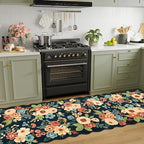 DUKINO 2.6x10 Runner Rug for Hallway, Washable Rug Non Slip, Navy Blue - Image 3