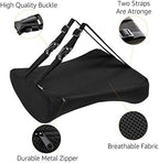 Amazon Basics Comfortable Seat Cushion & Lumbar Support for Office Chairs, Memory Foam with Cooling Gel, Non-Slip, Black - Image 3