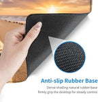 Desk Mat, Mouse Pad with Wrist Rest, 4-in-1 Large Mouse Pads for Desk, Ergonomic Mouse Pad and Keyboard Wrist Rest Gaming Keyboard Mat for Office,Sea Turtles on The Beach - Image 4