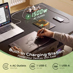 Huuger 71'' x 23.6'' Computer Desk with Power Outlets, 0.95'' Thick Desktop - Image 5