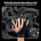 Glass Mousepad, 13x16 inch Black Tempered Glass Gaming Mouse Pad - Image 6