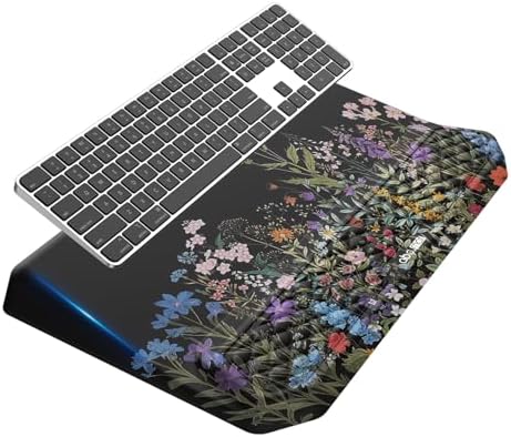 2-in-1 Ergonomic Keyboard Stand with Wrist Rest, Flower by abcmat