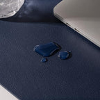 Nekmit Leather Desk Blotter Pad 36 x 20 Inches, Flat, Non-Slip, Waterproof, Blue - Image 4