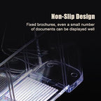 xydstay Acrylic Brochure Holder 8.5x11 Inches, Clear Display Stand, 4 Pack - Image 4