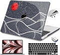 Teryeefi for M3 M2 M4 MacBook Air 13 inch Case 2025 2024 2023 2022 Release A3240 A3113 A2681 Model,Hard Shell Case for MacBook Air 13.6 inch + Keyboard Cover + Type C Adapter, Abstract Mountain-100 by Teryeefi