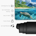 36x24 Desk Mat Sea Turtle Mouse Pad Oversized Huge Mousepad Gaming XXXL Extra Large Desk Pad Giant Computer Mat with Stitched Edges Non-Slip Rubber Base for Office Work Home Game - Image 3