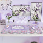 iCasso Computer Mat for Workspace, Purple 35.4"x15.7" Computer Pad - Image 7