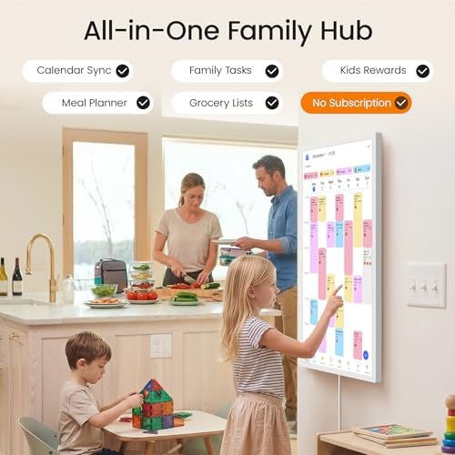 Dragon Touch 24 inch Digital Calendar Chore Chart – Interactive Touchscreen, Smart Family Planner, Hearth Display Desk Digital Calendar Best Gifts for Christmas, Wedding, Mom - Image 2