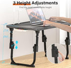 Lap Desk for Bed Adjustable Height with USB Port 23.6" x15.7" Desktop - Image 2