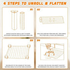 Office Chair Mat for Carpet Floors, Desk Mats 48"X36" for Rolling Desk on Low Pile Carpets, Rectangle Computer Gaming Plastic Floor Mats for Office Chair on Carpet, Flat Without Curling - Image 7