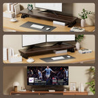 Monitor Stand Riser, 39 Inch Large Wood Monitor Stands for 2 Monitors - Image 5