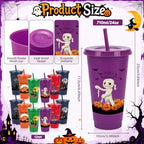 LemonRoad 36 Pcs Halloween Party Favors Set 12 Tumblers12 Pens 12 Notebooks - Image 2