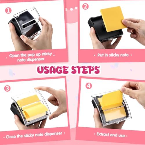 Sherr 100 Pcs Pop up Sticky Notes Bulk 3x3 Inch 56 Sheets/pad Refills Sticky Notes Bright Colors Self-Stick Note Pads Post Adhesive Memo for Students School Teacher Office Meeting, 20 Colors - Image 6